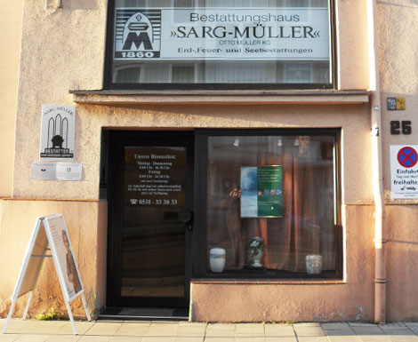 Bestattungshaus SARG-MÜLLER  um 1976